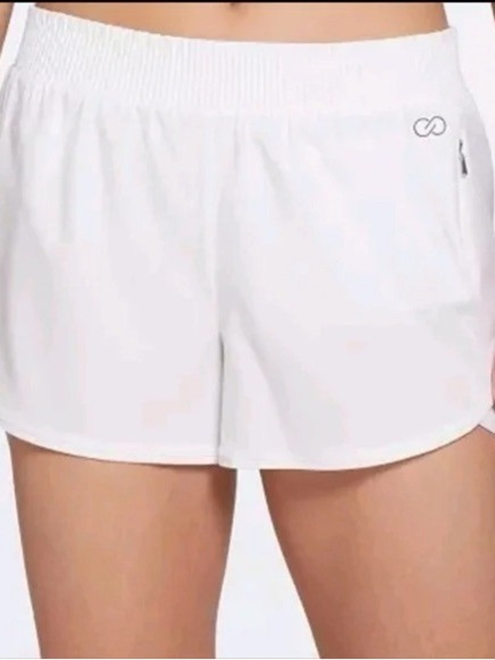 Calia women’s White Athletic Running Shorts with Elastic Waist size Small